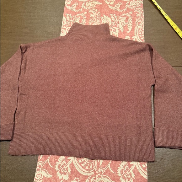 NWT 1. State from Macy's High Neck/Turtleneck Oversized Sweater in Rust - Picture 10 of 13